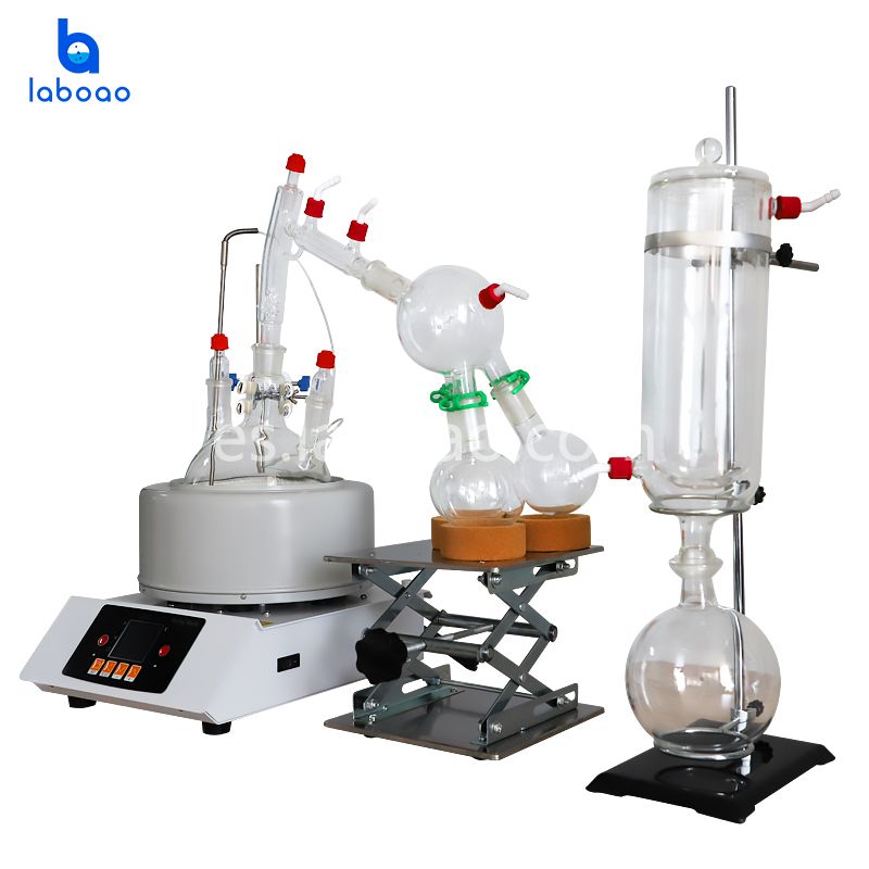 Kit de destilación de ruta corta de 2 l para extracción de aceite de CBD