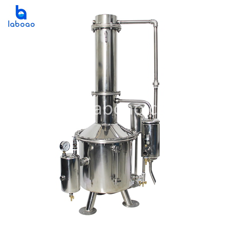 Destilador de agua doble grande 50L-600L con calentamiento por vapor