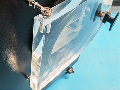 Secador de congelación de uso doméstico pequeño de 1-2 kg para alimentos detalle - Transparent visible plexiglass door,can observe the lyophilization process of materials directly.