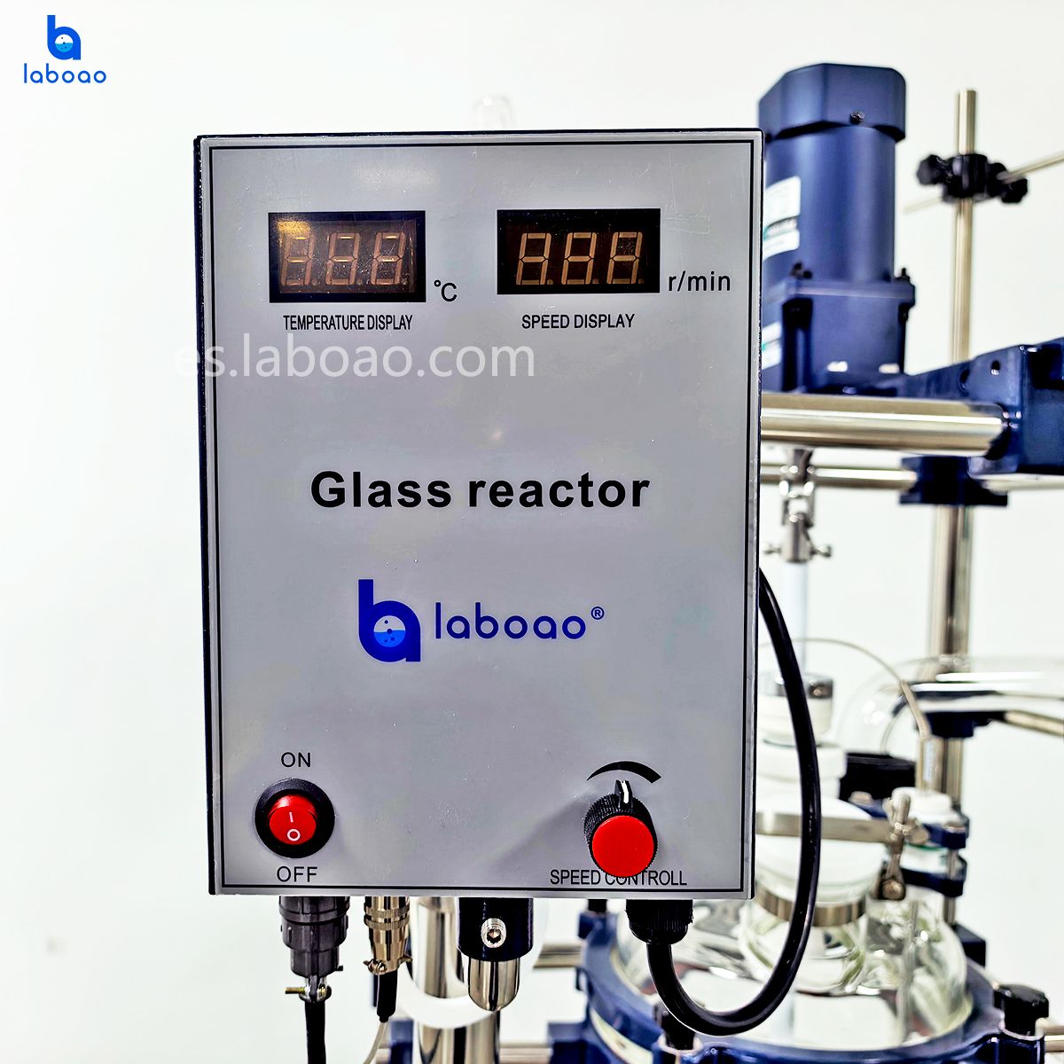 Reactor de vidrio con camisa de tres capas 10-100L