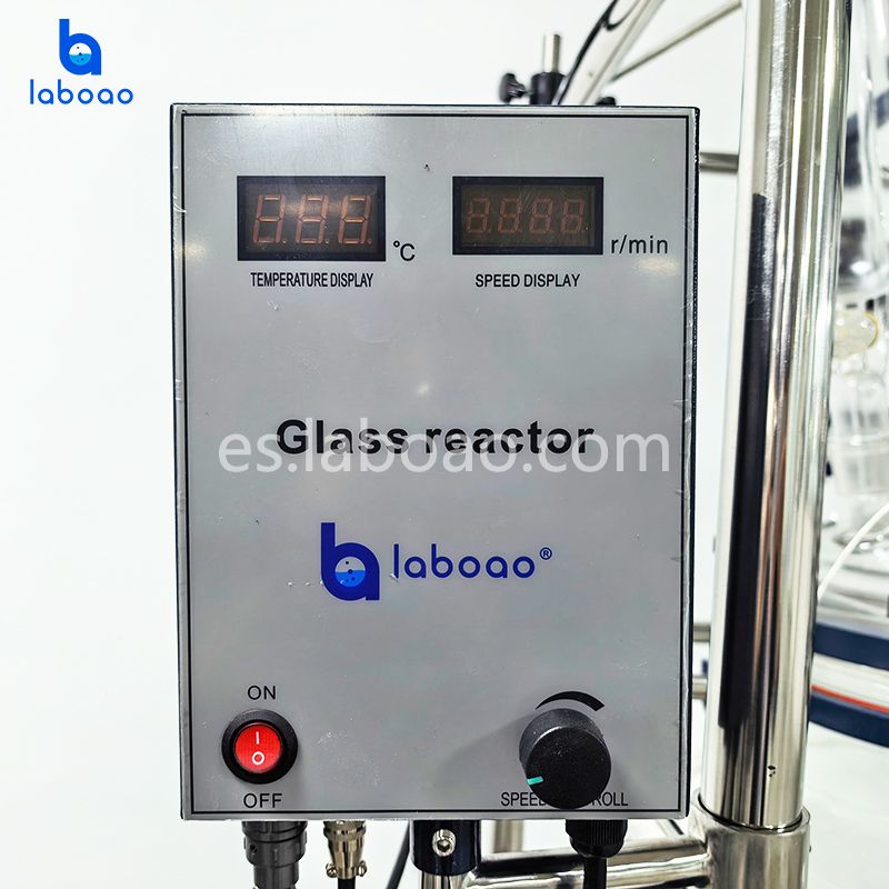 Reactor de vidrio revestido con filtro de cristalización 100L