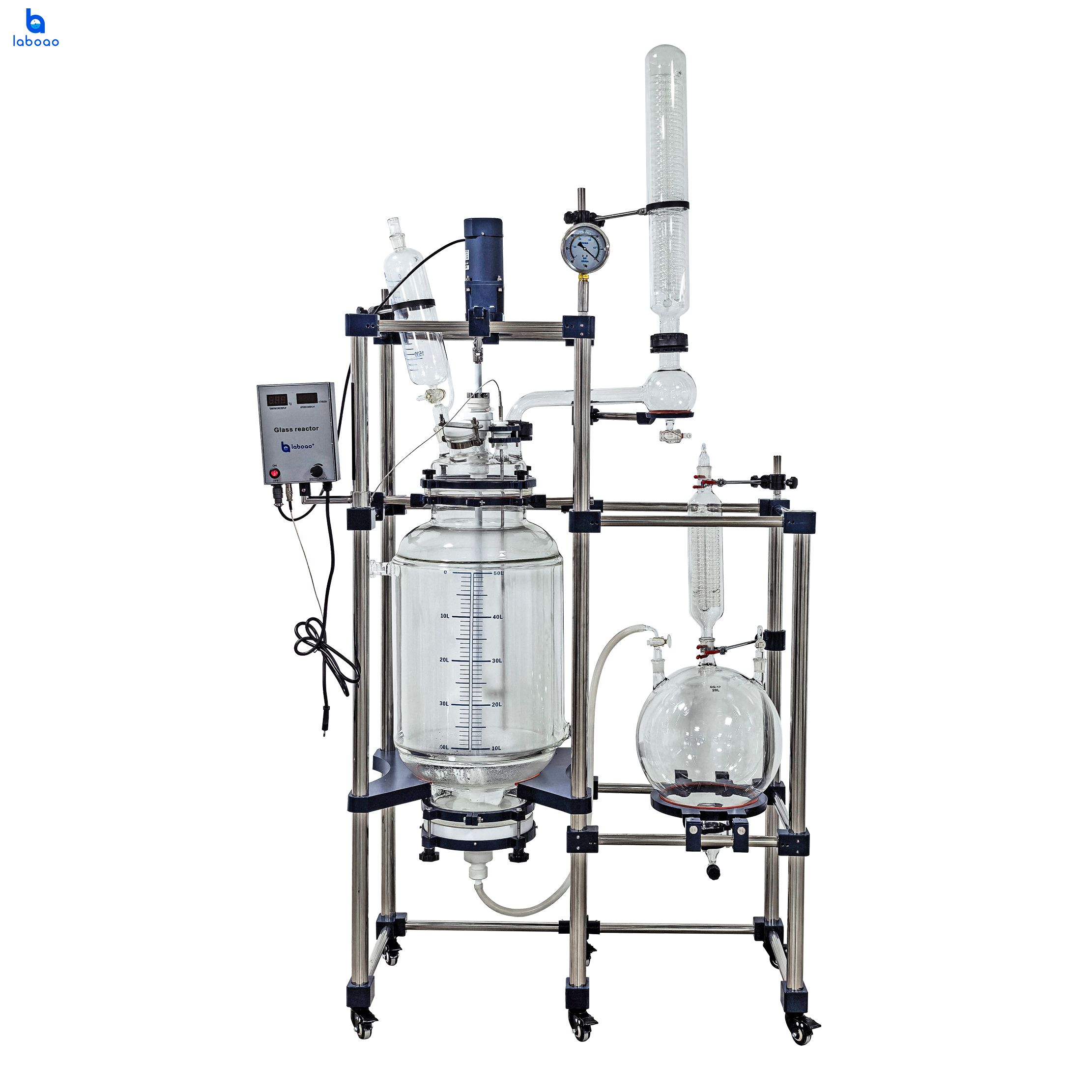 Reactor de filtro de cristalización de laboratorio de 50L 80L para aislado de CBD
