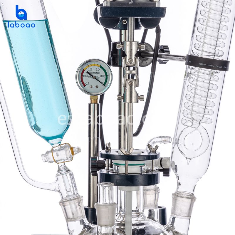 Reactor de vidrio de una sola capa de 5L