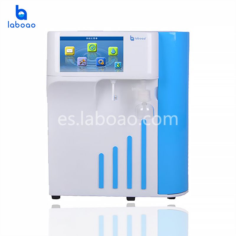 Purificador automático de agua ultrapura de laboratorio con pantalla táctil