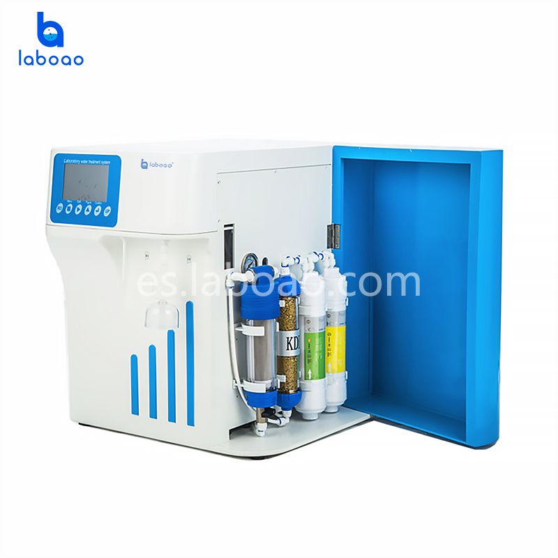 Purificador automático de agua ultrapura de laboratorio con pantalla táctil