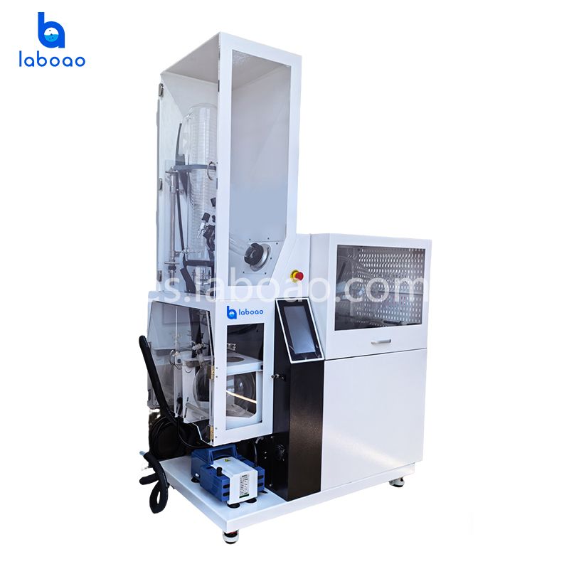 Evaporador rotatorio con dispositivo de protección y drenaje automático de llenado