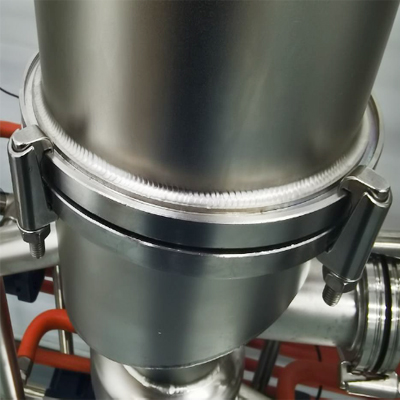 Destilación molecular de película limpia de acero inoxidable detalle - Usando proceso de soldadura por oscilación, punto de soldadura a escala de pescado, en línea con el proceso de soldadura de Japón y Alemania